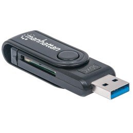 Mini Lettore/Scrittore di Card USB 3.0, 24 in 1 Nero