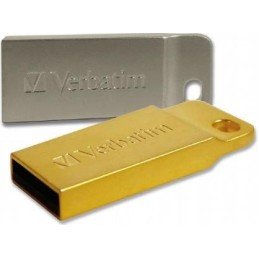 Mini Memoria USB Verbatim con Portachiavi 16GB Silver