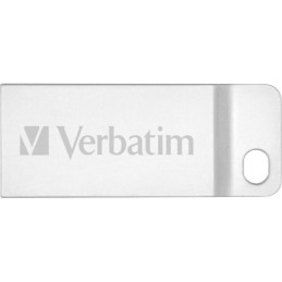 Mini Memoria USB Verbatim con Portachiavi 32GB Silver