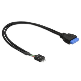 Cavo Interno USB3.0 19 pin Femmina / USB2.0 8 pin Maschio 30cm