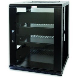 Armadio Rack 19" 600x600 15U per Audio Video Nero