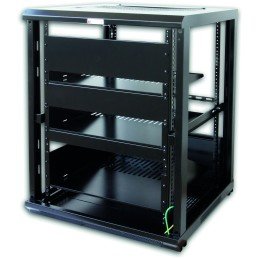 Armadio Rack 19" 600x600 15U per Audio Video Nero