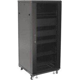 Armadio Rack 19" 600x600 27U per Audio Video Nero