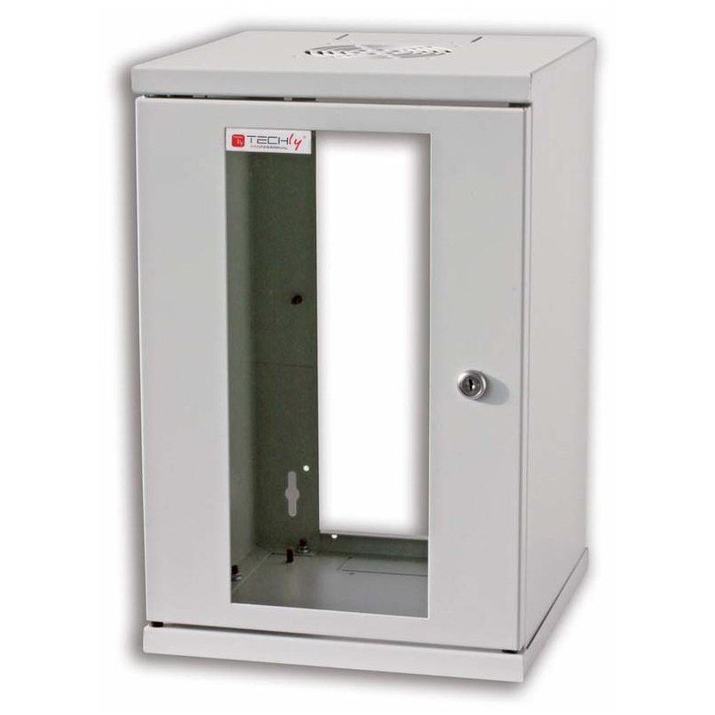 Armadio Rack 10" a muro 9 unità Grigio prof. 300 mm Armadio Rack 10" a muro 9 unità Grigio prof. 300 mm