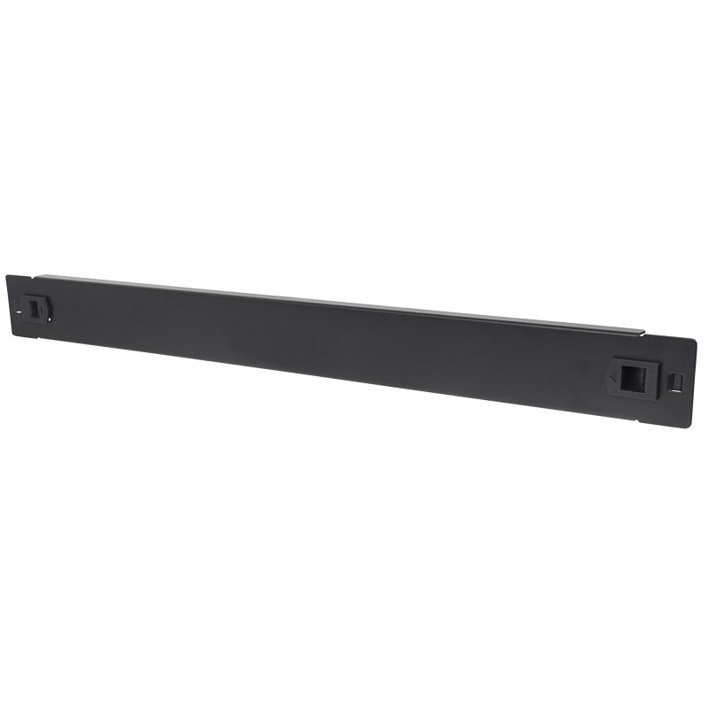 Pannello Cieco Toolless a Clip per Armadi Rack 19" 1U Nero