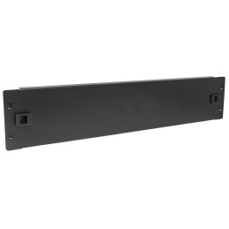 Pannello Cieco Toolless a Clip per Armadi Rack 19" 2U Nero