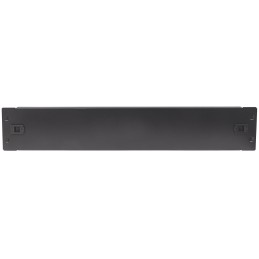 Pannello Cieco Toolless a Clip per Armadi Rack 19" 2U Nero