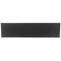 Pannello Cieco Toolless a Clip per Armadi Rack 19" 3U Nero