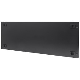 Pannello Cieco Toolless a Clip per Armadi Rack 19" 4U Nero