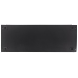 Pannello Cieco Toolless a Clip per Armadi Rack 19" 4U Nero