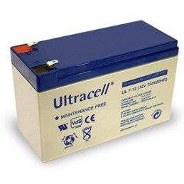 Batteria Ricaricabile 12V 7Ah Ultracell UL7-12(Faston 187 - 4.8 mm)