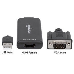 Convertitore da VGA e USB a HDMI