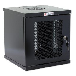 Armadio Rack 10" a muro 6 unità Porta Grigliata Nero