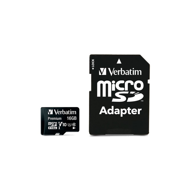 Memoria Micro SDHC 16 Gb con Adattatore - Classe 10