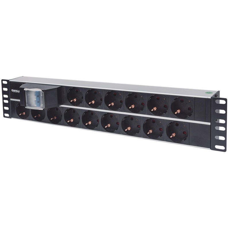 Multipresa 15 Posti da Rack 19" 2U con Spina Schuko