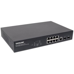 Switch Gigabit Ethernet 8 Porte PoE+ Web-Managed con 2 porte SFP