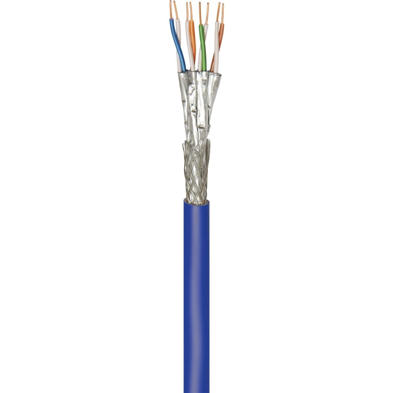 Matassa S/FTP Cavo Cat.7A+ Rame 100m Rigido PIMF Blu Matassa S/FTP Cavo Cat.7A+ Rame 100m Rigido PIMF Blu