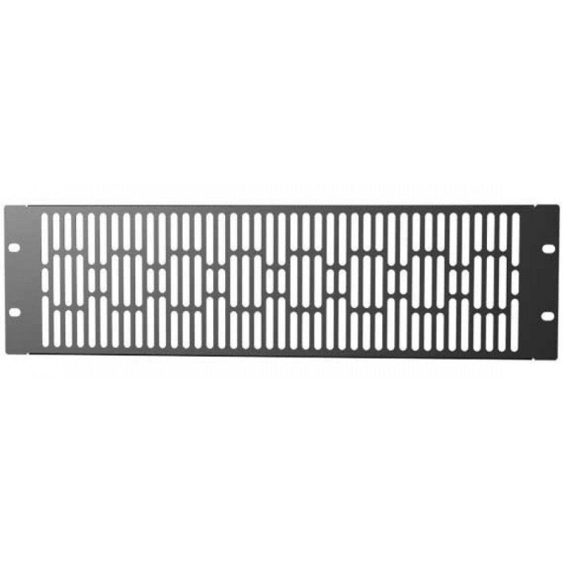 Pannello di Chiusura Ventilato 3U Nero per Rack Audio Video Pannello di Chiusura Ventilato 3U Nero per Rack Audio Video