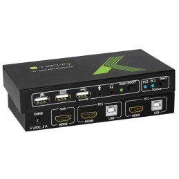 KVM switch 2x1 con USB e HDMI