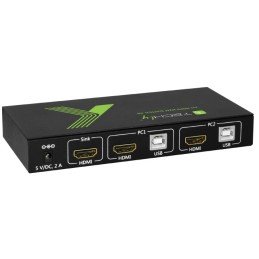 KVM switch 2x1 con USB e HDMI