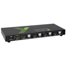 KVM switch 4x1 con USB e HDMI