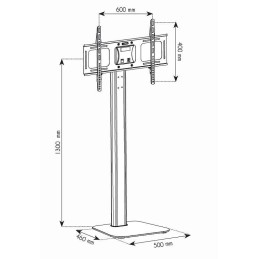 Supporto a Pavimento in Alluminio per TV LCD/LED/Plasma 32-70"