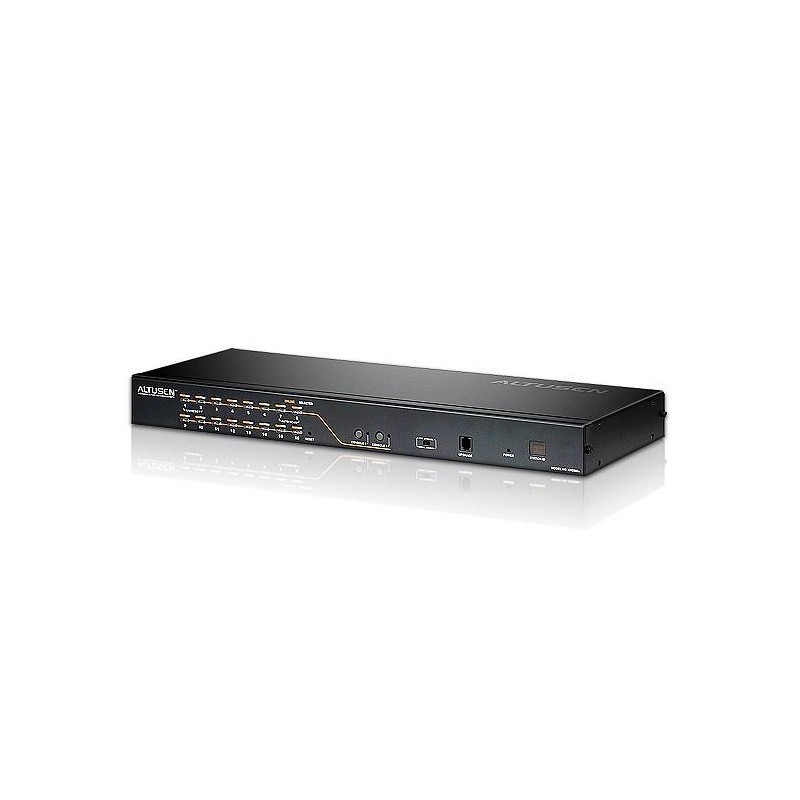 Switch KVM Cat 5 2-console 16-porte con porta Daisy-Chain, KH2516A