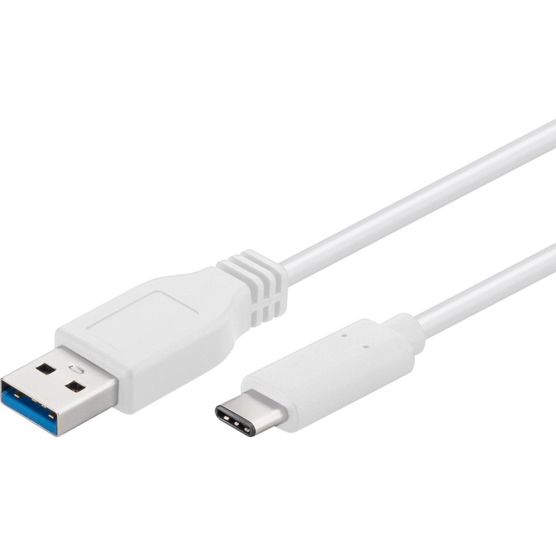 Cavo USB3.0 A Maschio USB-C™ Maschio 0,5m Bianco