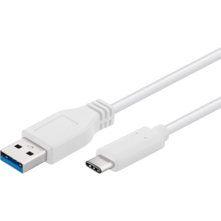 Cavo USB3.0 A Maschio USB-C™ Maschio 0,5m Bianco