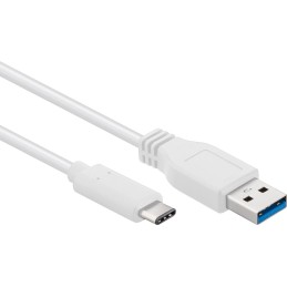 Cavo USB3.0 A Maschio USB-C™ Maschio 0,5m Bianco