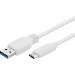 Cavo USB3.0 A Maschio USB-C™ Maschio 1m Bianco