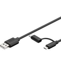 Cavo USB A / Micro B con Adattatore USB-C