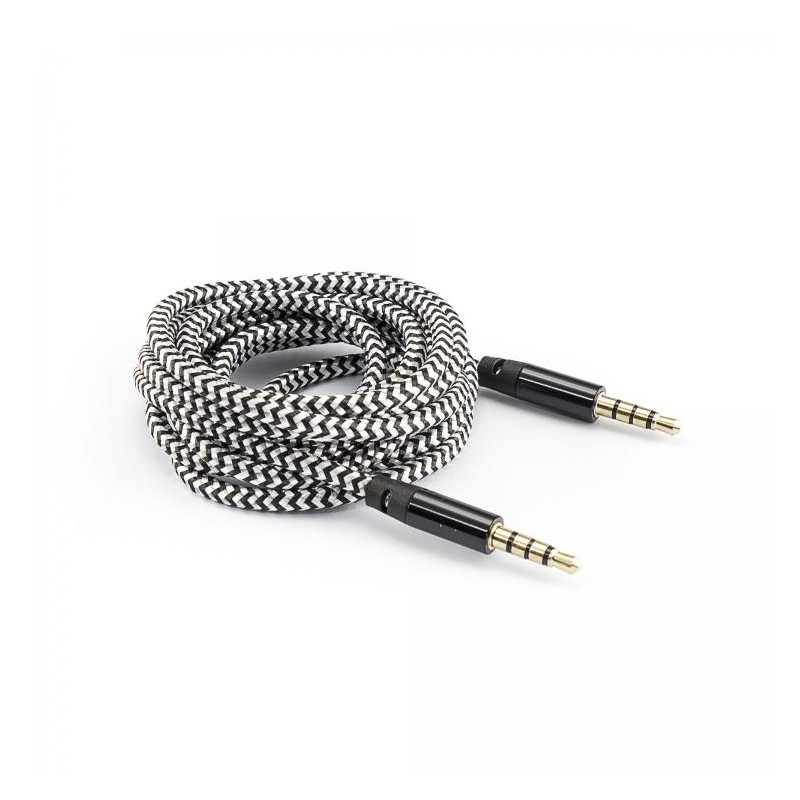 Cavo Audio Stereo Jack 3.5 mm M/M 1,5m Nero