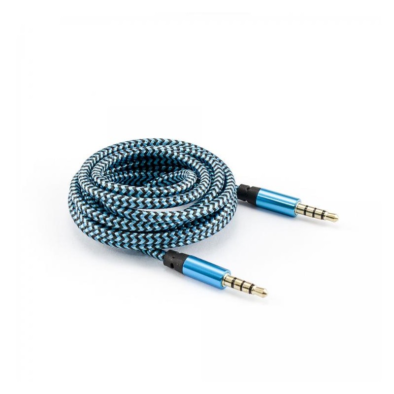 Cavo Audio Stereo Jack 3.5 mm M/M 1,5m Azzurro