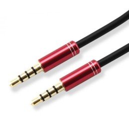 Cavo Audio Stereo Jack 3.5 mm M/M 1,5m Rosso