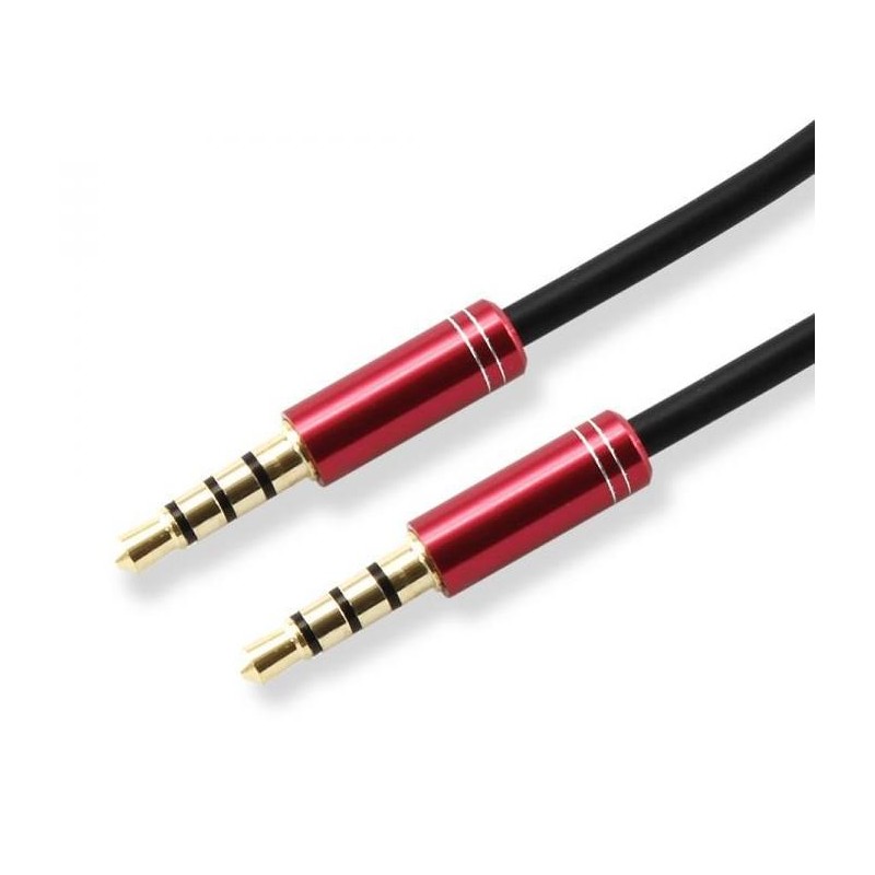 Cavo Audio Stereo Jack 3.5 mm M/M 1,5m Rosso