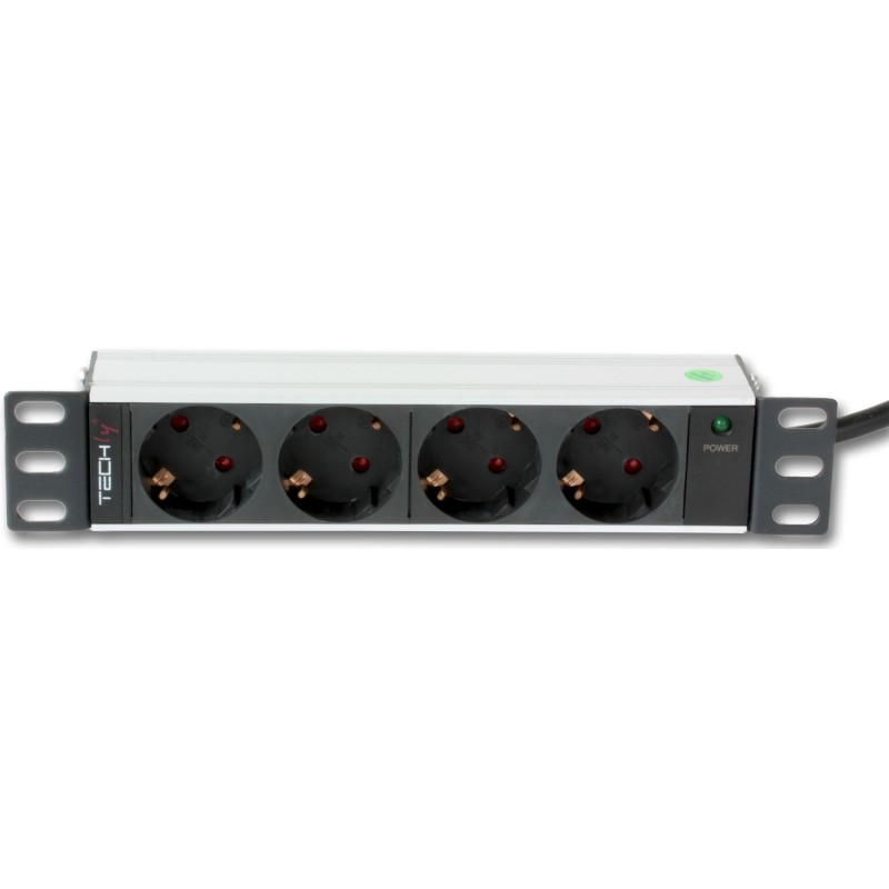 Multipresa Schuko 4 posti rack 10'' Multipresa Schuko 4 posti rack 10''