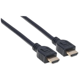 Cavo HDMI CL3 High Speed con Ethernet A/A M/M 1m Nero