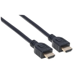 Cavo HDMI CL3 High Speed con Ethernet A/A M/M 2m Nero