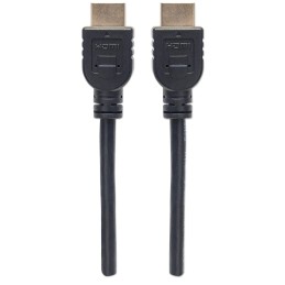 Cavo HDMI CL3 High Speed con Ethernet A/A M/M 2m Nero