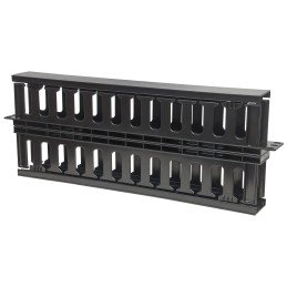 Pannello Passacavi 19" doppio 1U con Coperchio