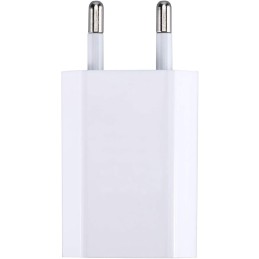 Caricatore USB 1A Compatto Spina Europea Bianco