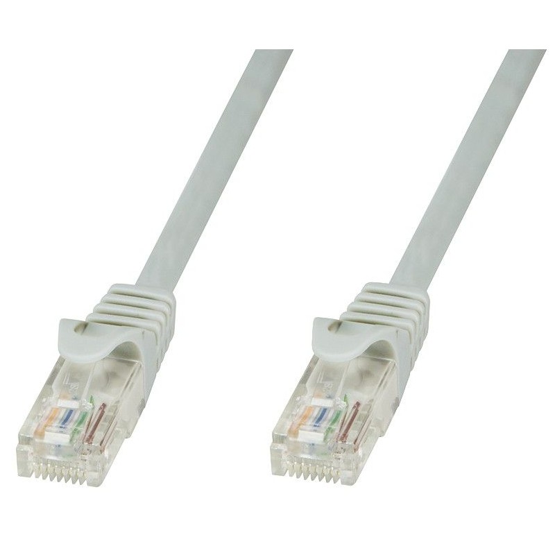 Cavo di Rete Patch in Rame Cat.6 Grigio UTP 0,3m Cavo di Rete Patch in Rame Cat.6 Grigio UTP 0,3m