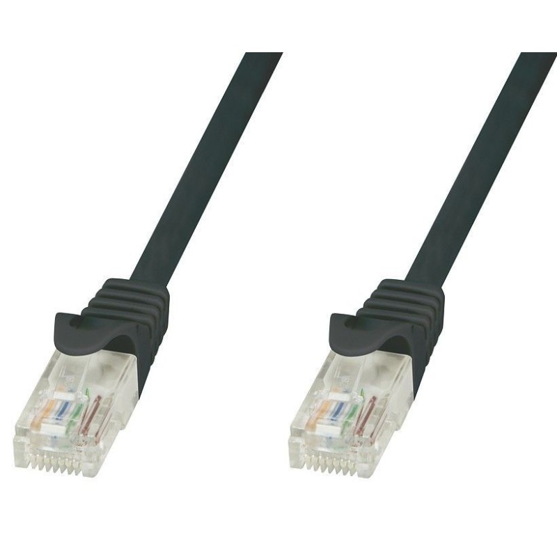 Cavo di Rete Patch in Rame Cat.6 Nero UTP 1,5m Cavo di Rete Patch in Rame Cat.6 Nero UTP 1,5m