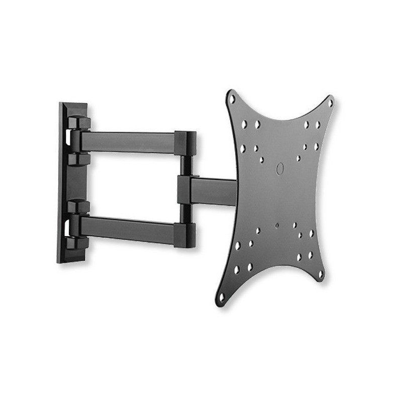 Supporto a Muro per TV LED LCD 23-42'' Inclinabile 3 Snodi Nero Supporto a Muro per TV LED LCD 23-42'' Inclinabile 3 Snodi Nero