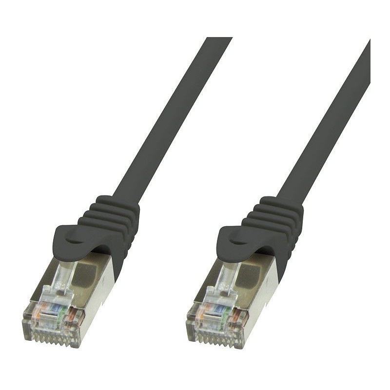Cavo di rete Patch in rame Cat.6 Nero SFTP LSZH 3m Cavo di rete Patch in rame Cat.6 Nero SFTP LSZH 3m