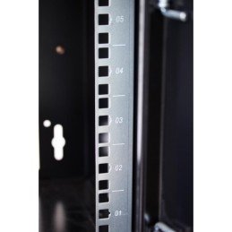 Armadio Rack 10" a muro 6 unità con pannelli asportabili Grigio