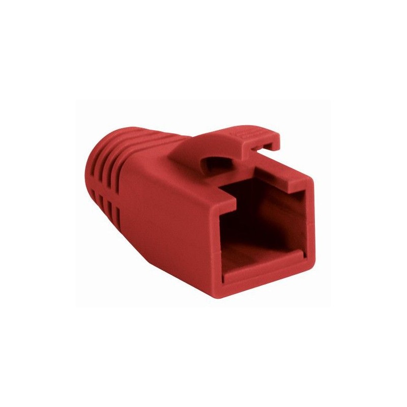 Copriconnettore per Plug RJ45 Cat.6 8mm Rosso Copriconnettore per Plug RJ45 Cat.6 8mm Rosso