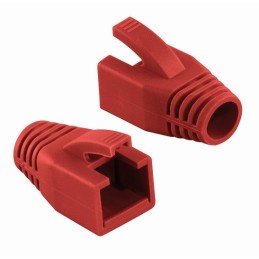 Copriconnettore per Plug RJ45 Cat.6 8mm Rosso