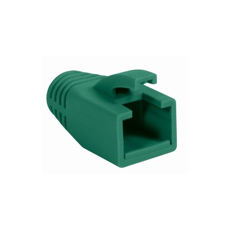Copriconnettore per Plug RJ45 Cat.6 8mm Verde Copriconnettore per Plug RJ45 Cat.6 8mm Verde